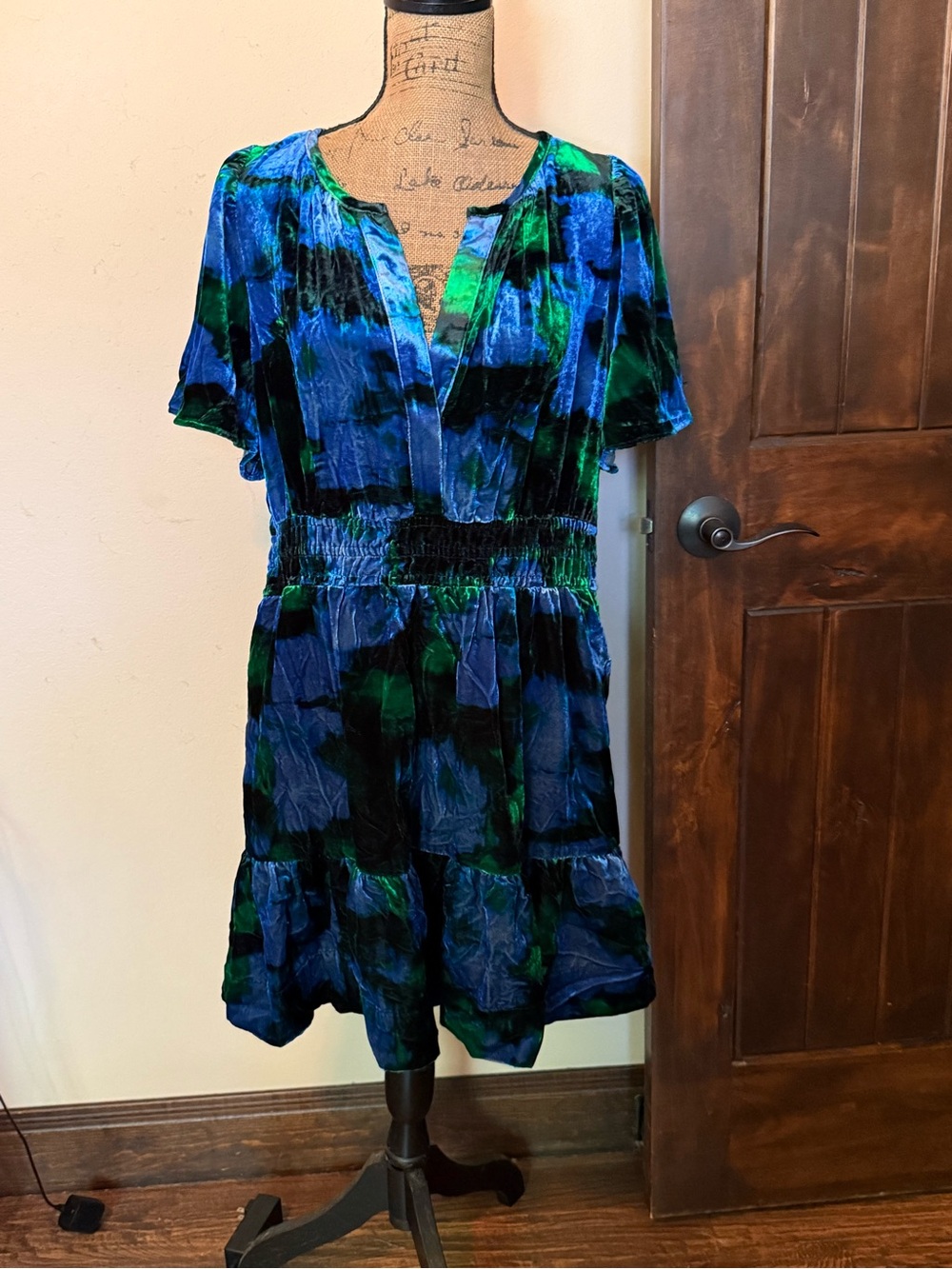 Anthropologie Maeve "Somerset" velvet mini dress-new with tag!